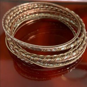 4 set bangles — Rose Gold/Gold